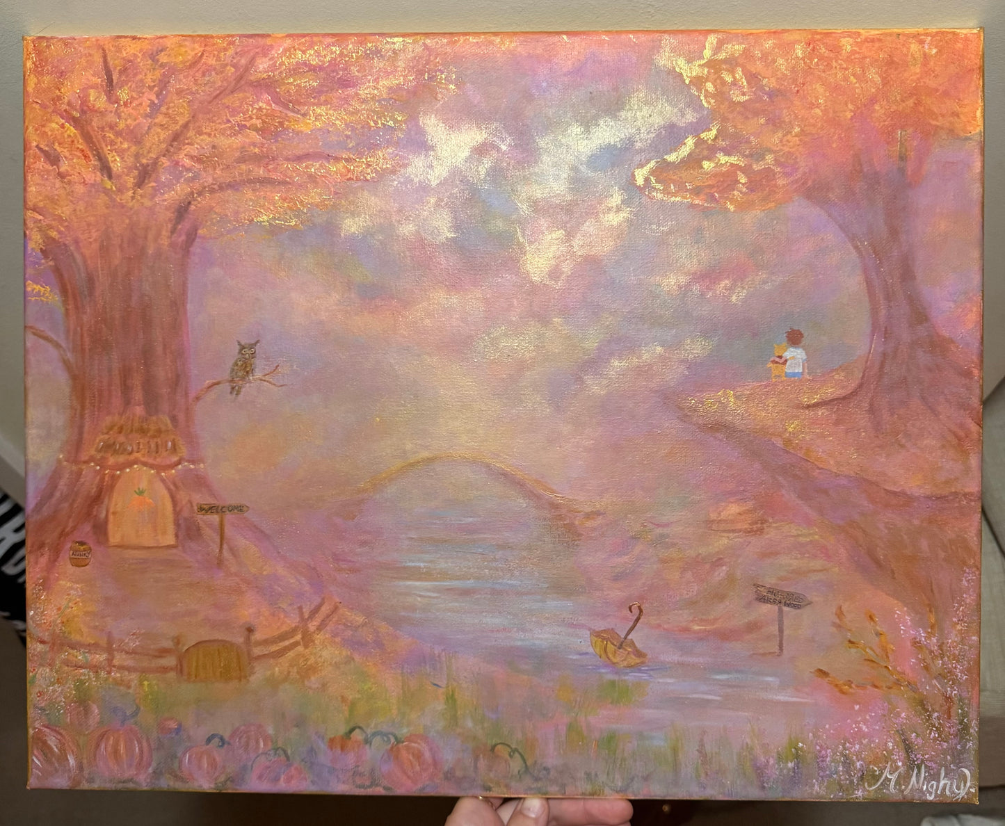 ‘Honeyed Light’ - Original Acrylic Painting 16x20 inch