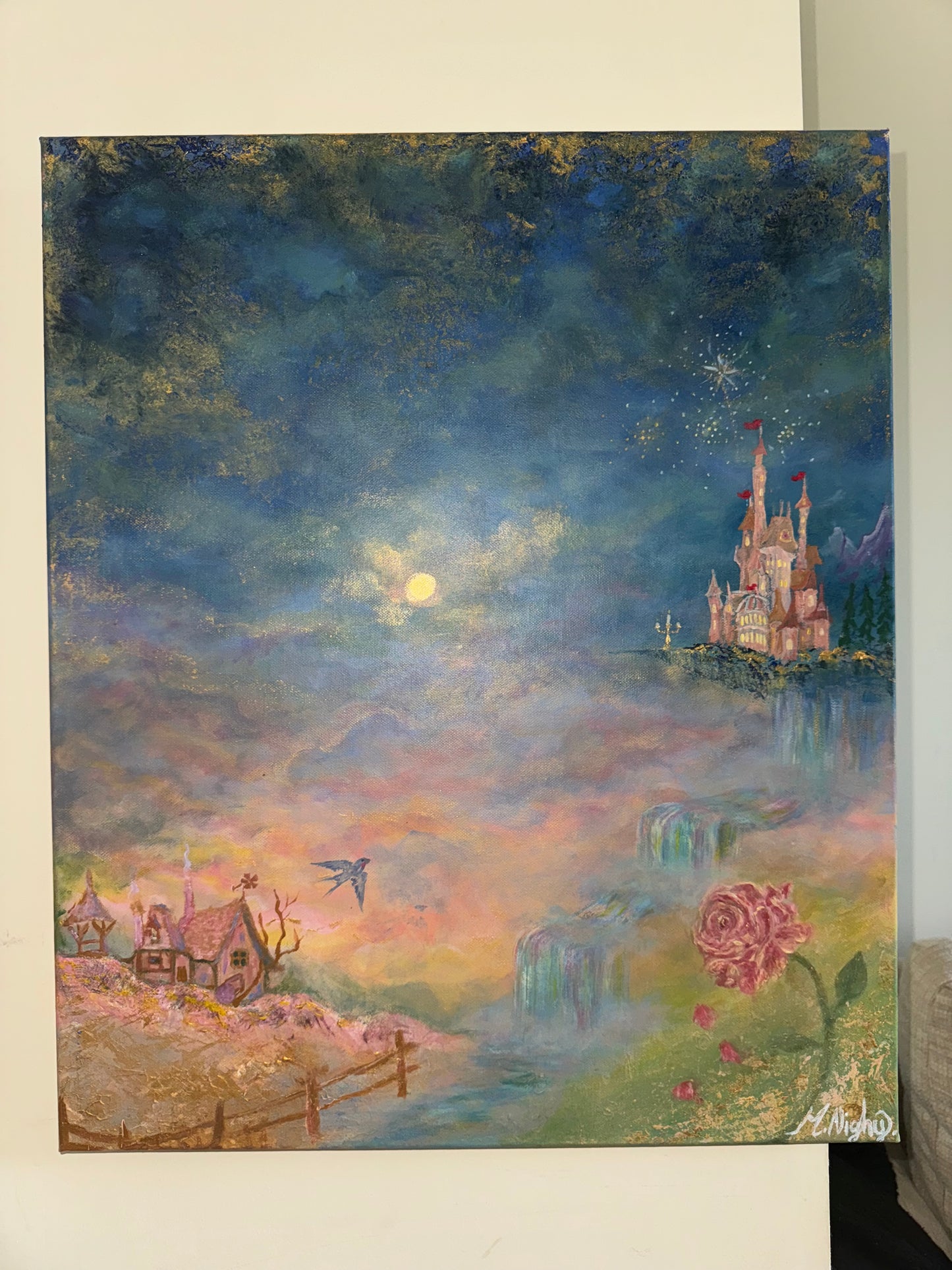 ‘Tale as Old as Time’ Original Acrylic painting 20x24inch