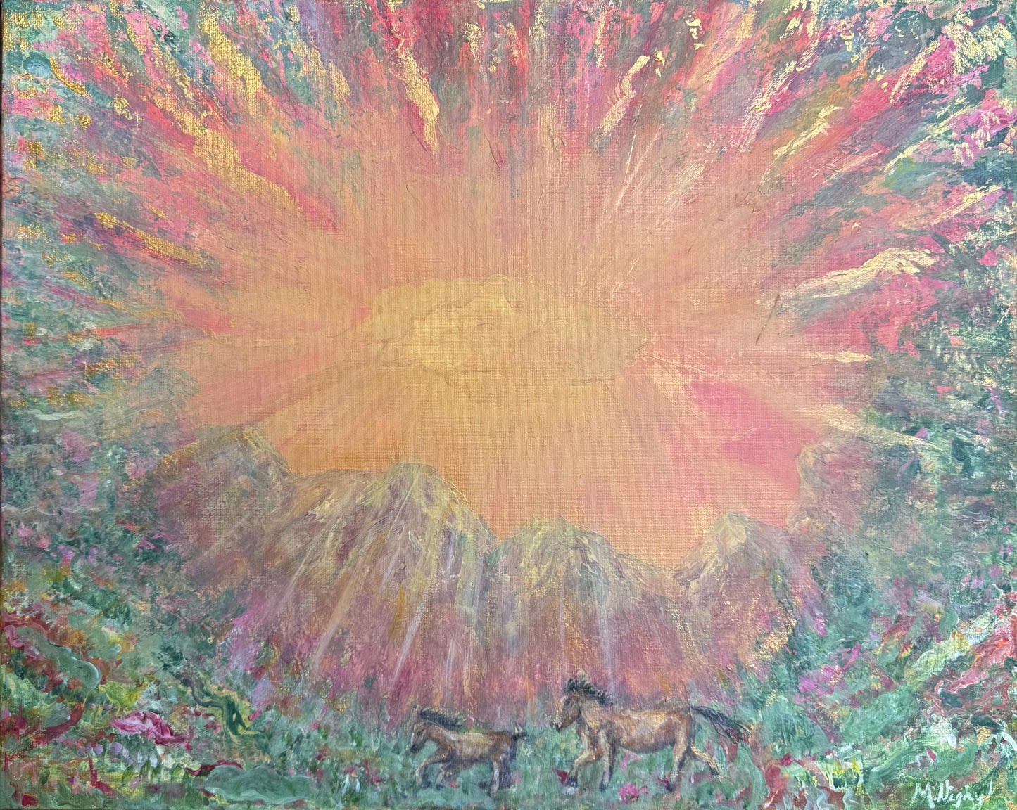 Spirit of The Horizon - PRINT of Original Acrylic Painting by Molly Nighy