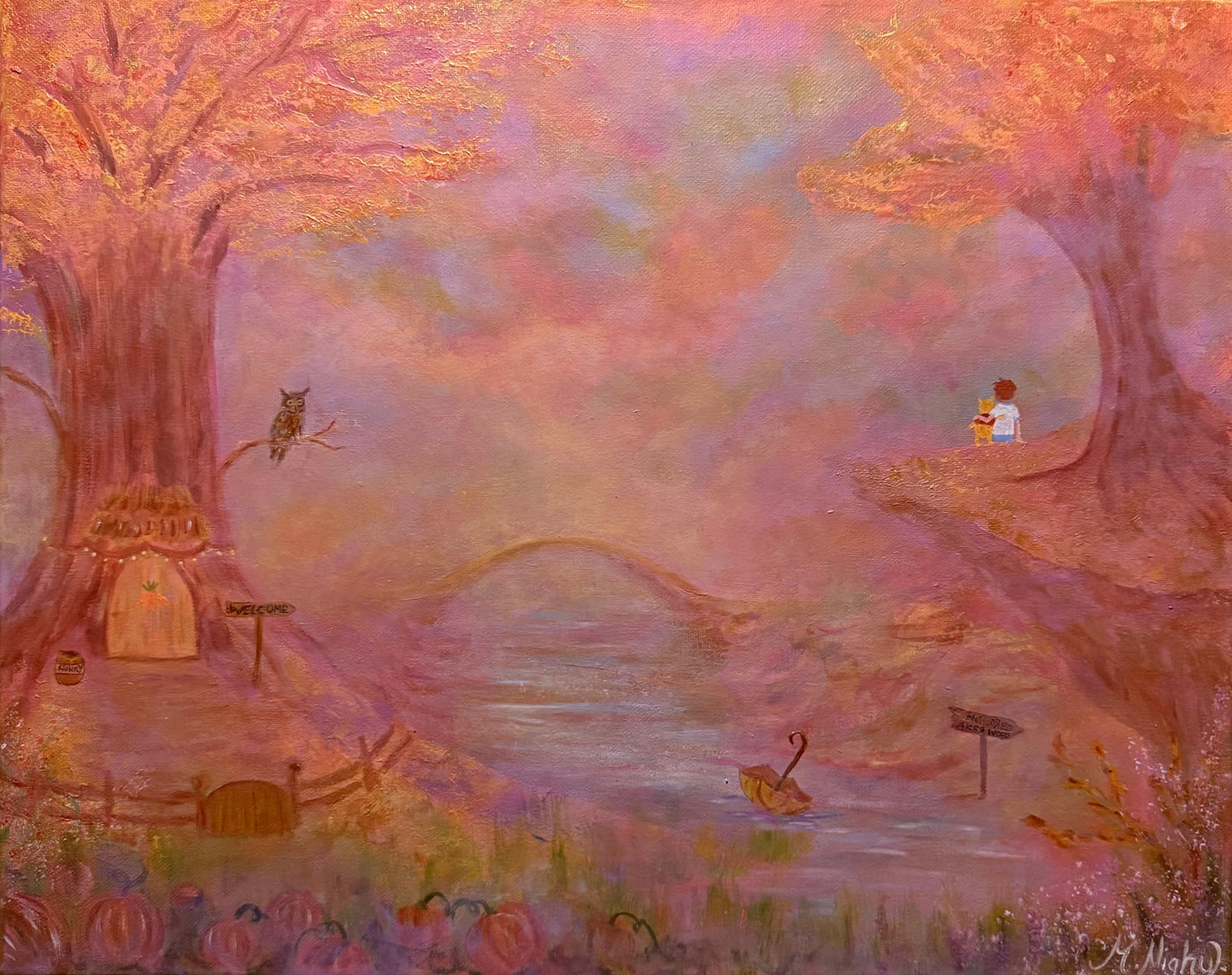 ‘Honeyed Light’ - Original Acrylic Painting 16x20 inch