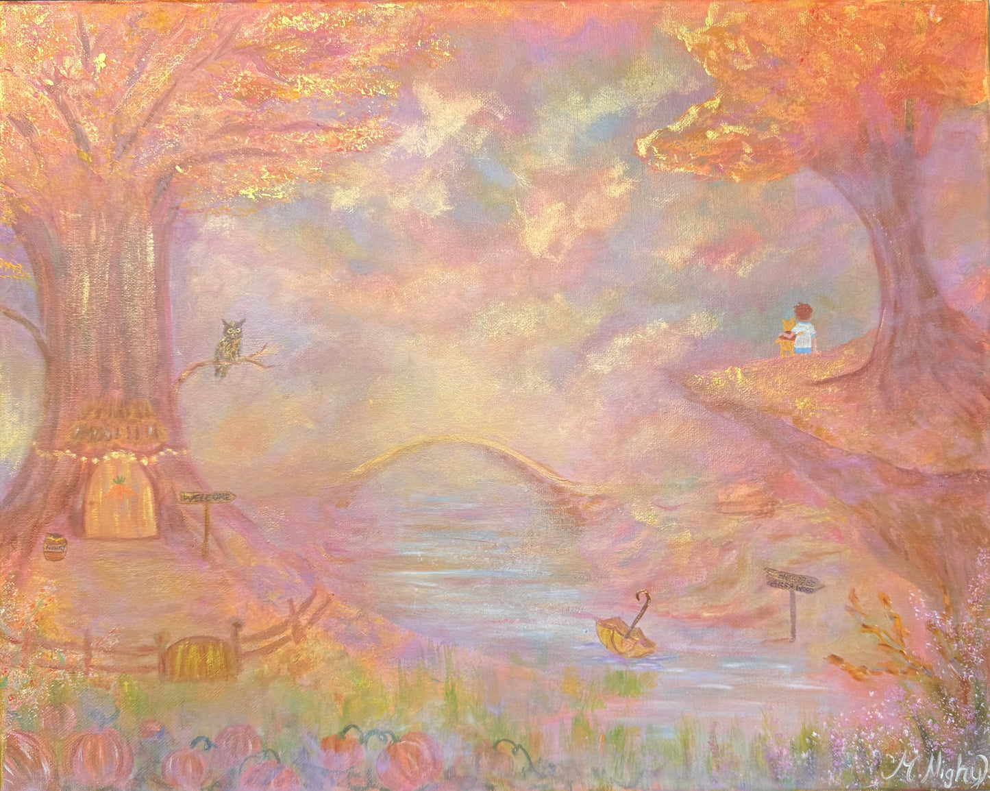 ‘Honeyed Light’ 12x16 inch PRINT by Molly Nighy