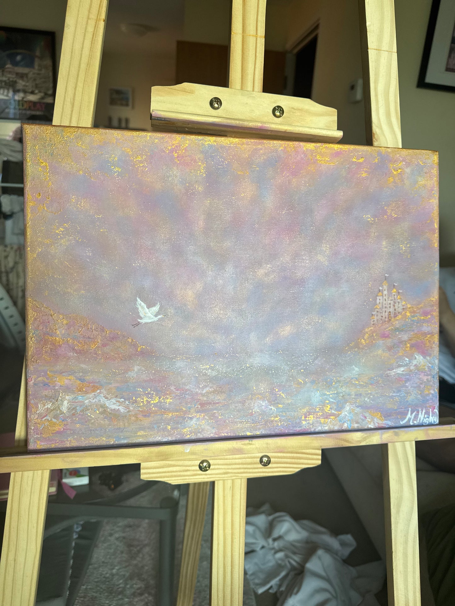 'Beyond The Royal Seas' - 14x18 inch Original Acrylic Painting
