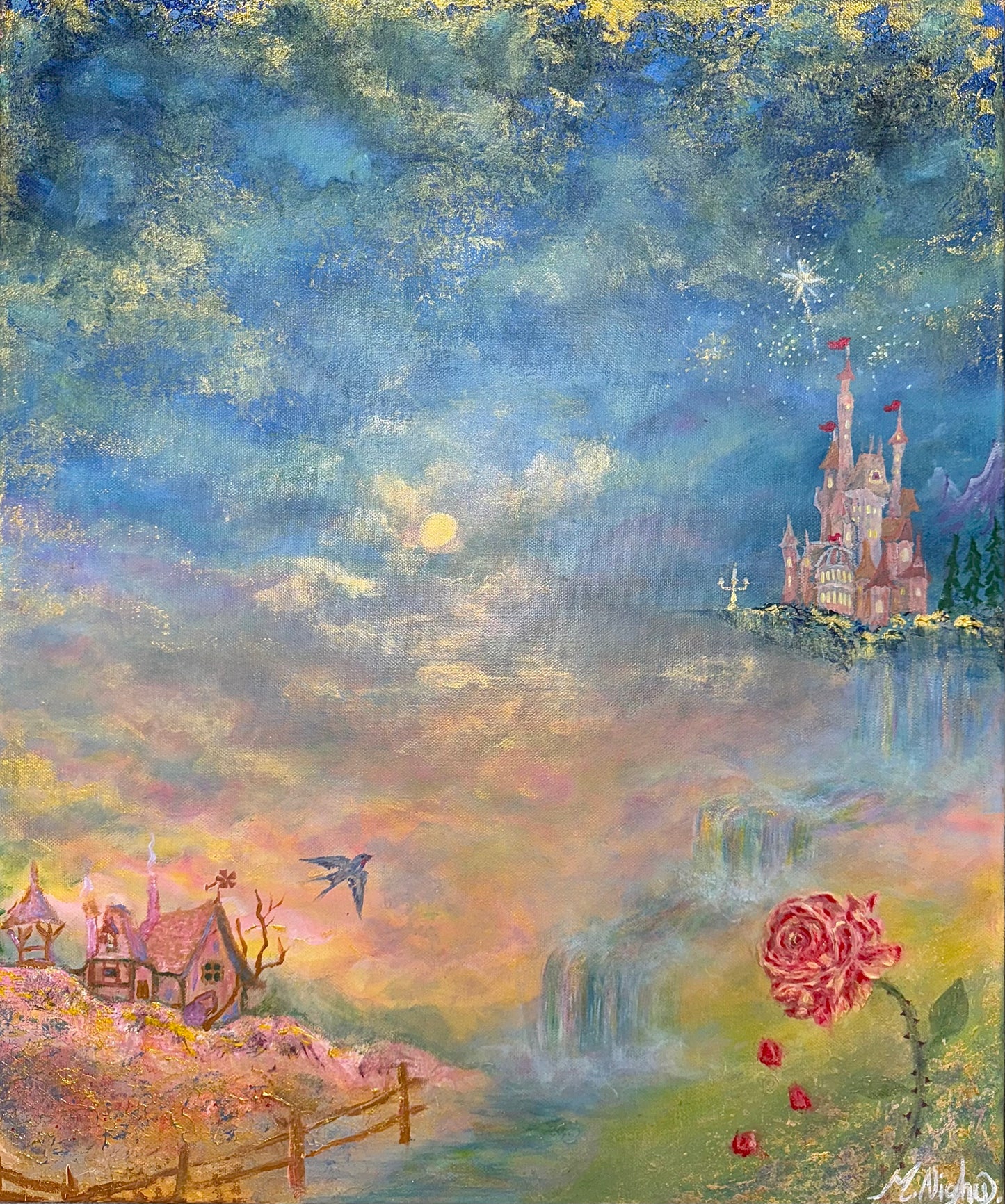 ‘Tale as Old as Time’ Original Acrylic painting 20x24inch