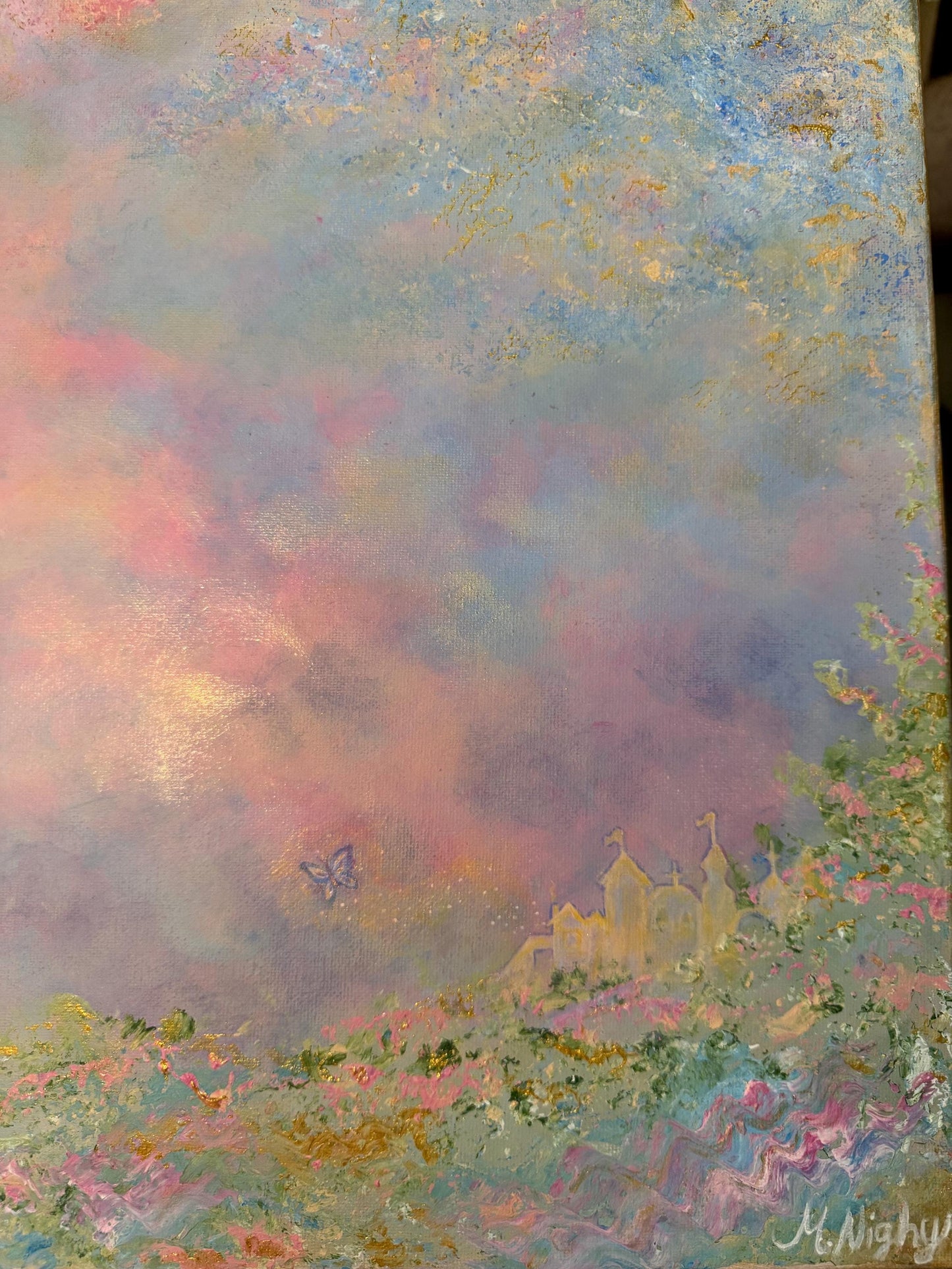 The Princess and The Pauper - Original Acrylic painting by Molly Nighy