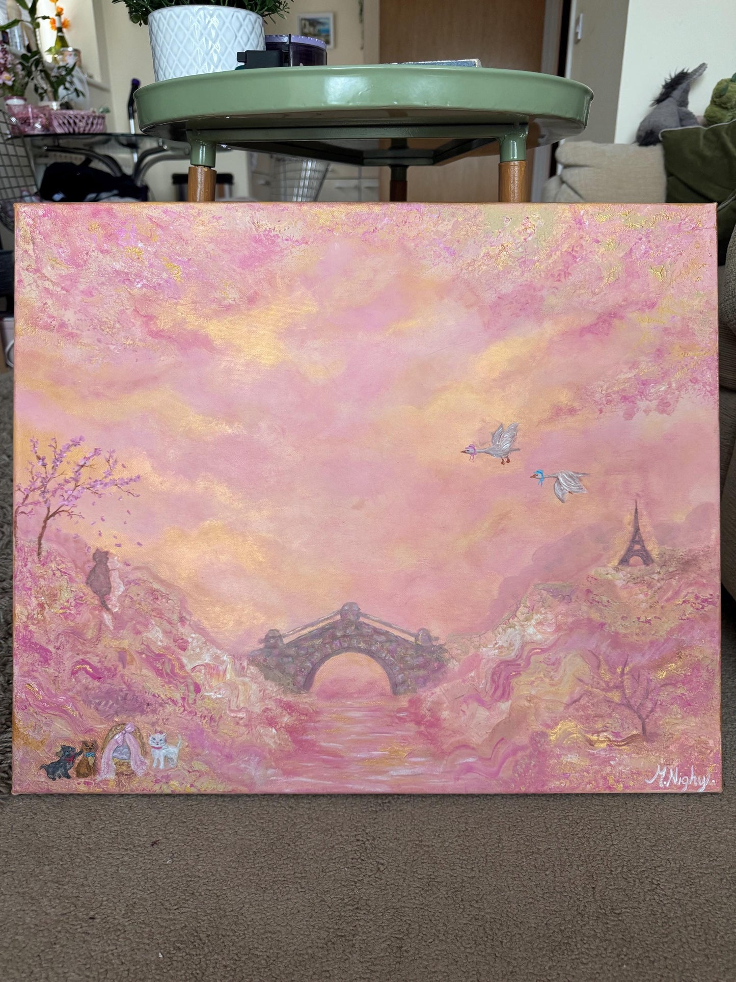 O’Malleys Promise - The Aristocats inspired A3 PRINT of painting by Molly Nighy