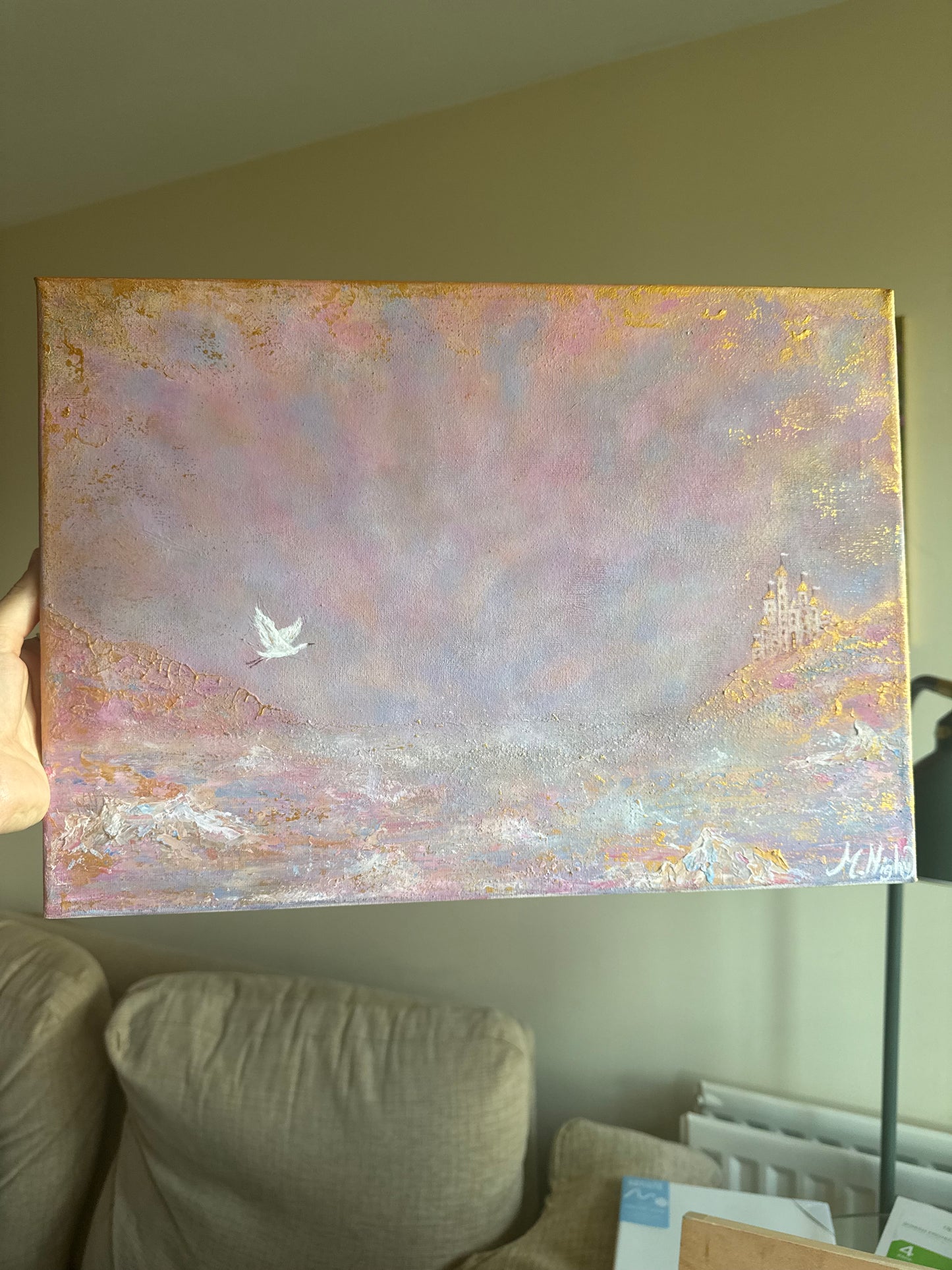 'Beyond The Royal Seas' - 14x18 inch Original Acrylic Painting