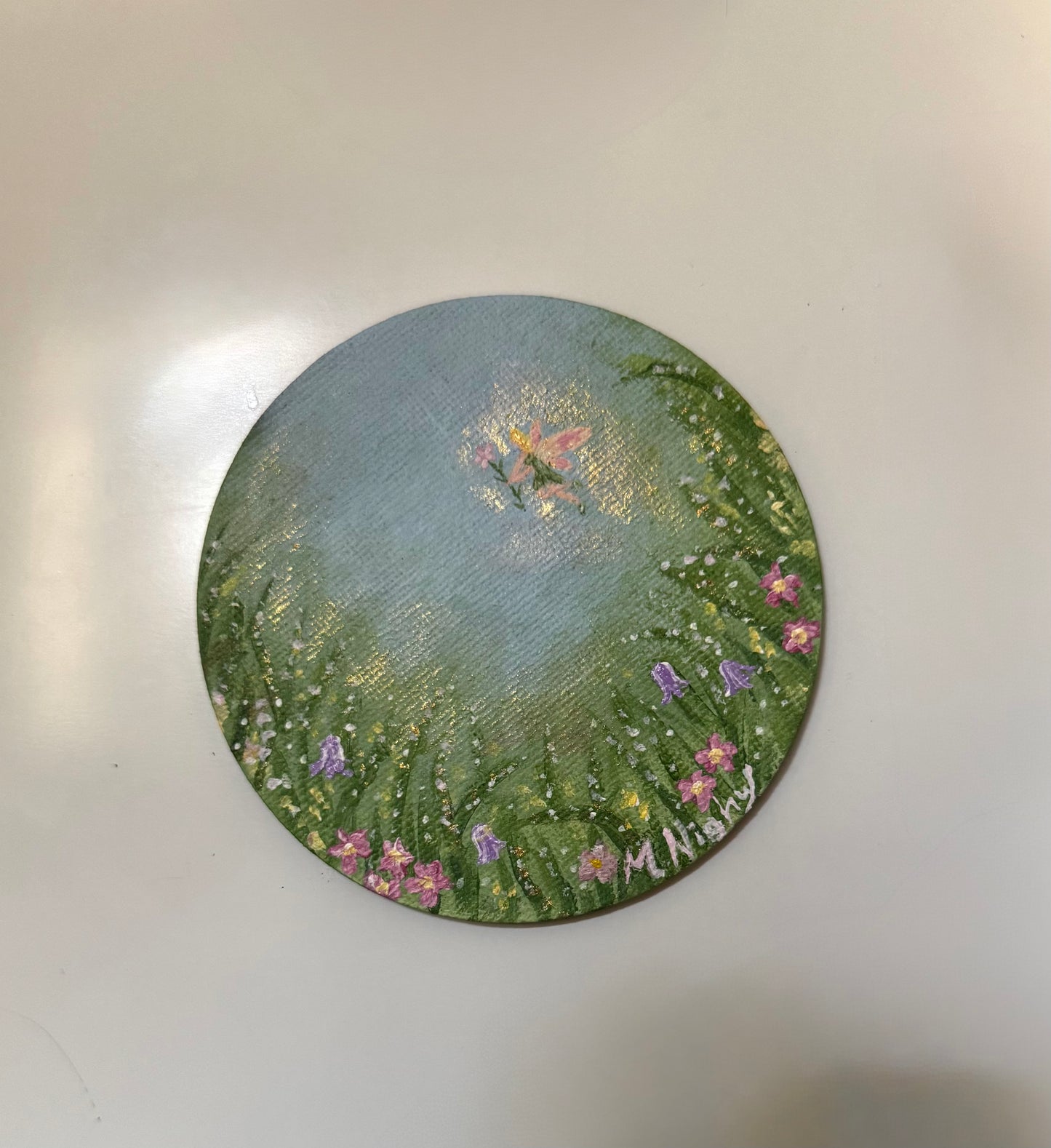 Original hand painted Canvas Magnets