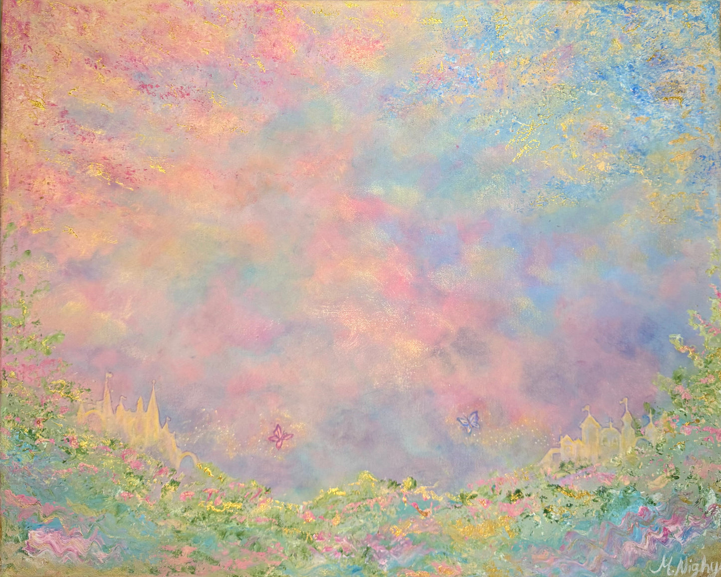 The Princess and The Pauper - PRINT of Original Acrylic Painting by Molly Nighy