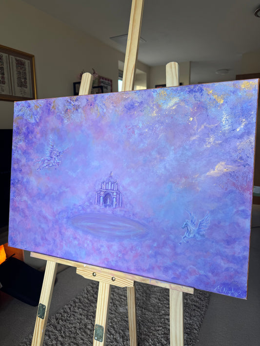 'Pegasus Pavilion' - 20x30 Inch - Original Acrylic Painting