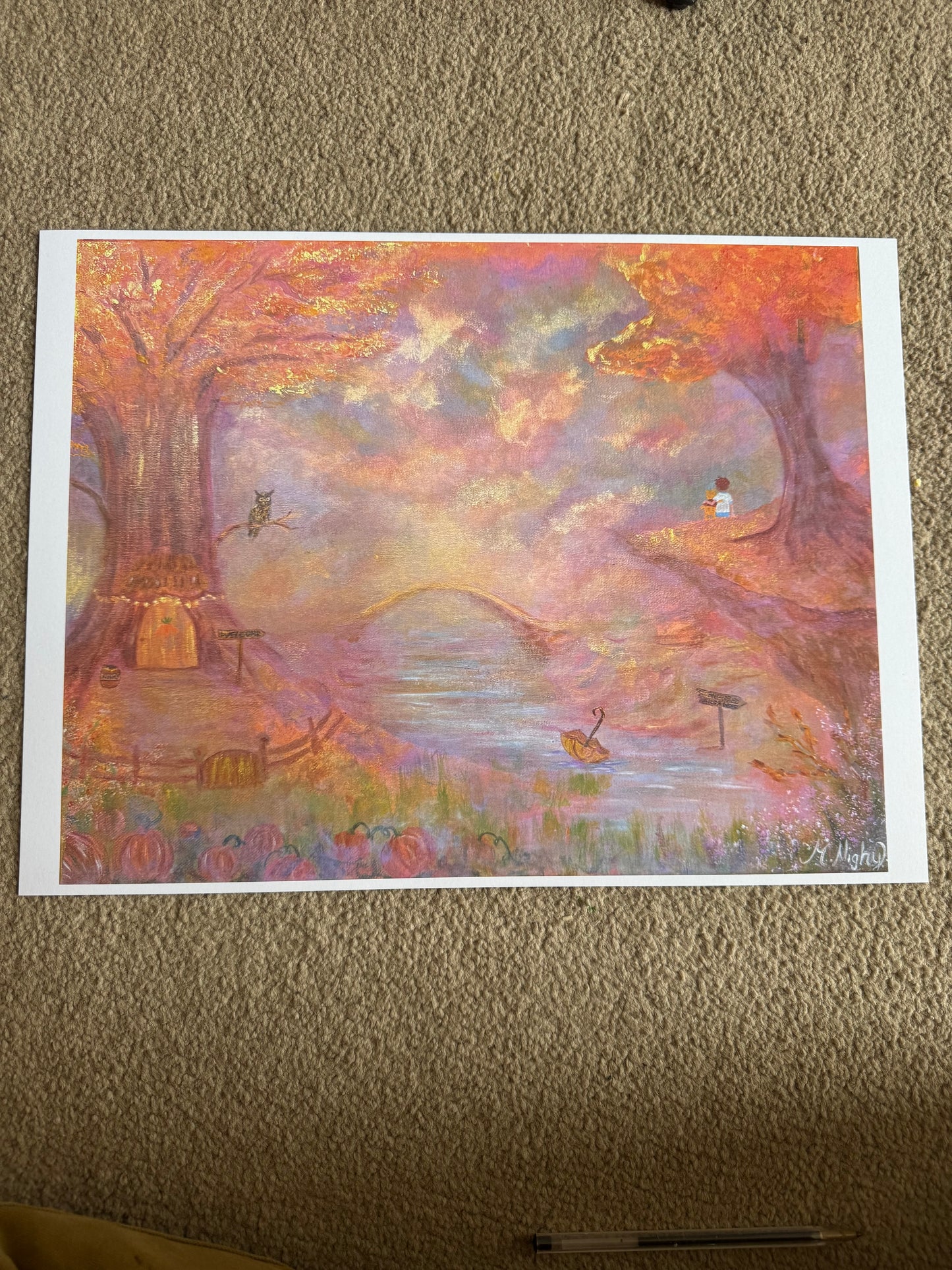 ‘Honeyed Light’ - PRINT 12X16 Inch - by Molly Nighy