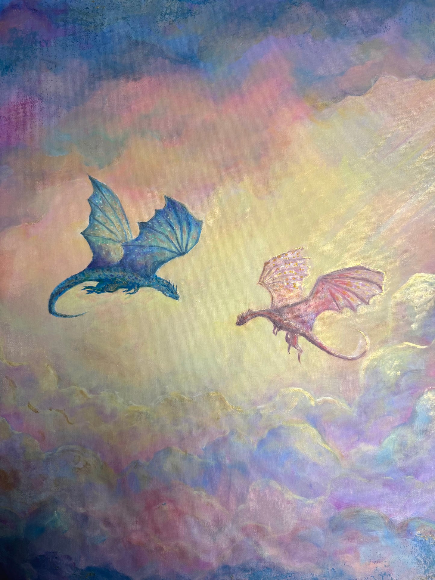 Dreaming of Dragons - 24x36inch Original Painting