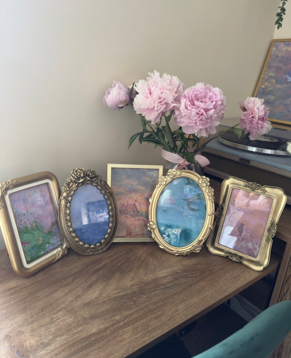 Vintage-Style framed PRINTS - 5x7 Inch - by Molly Nighy