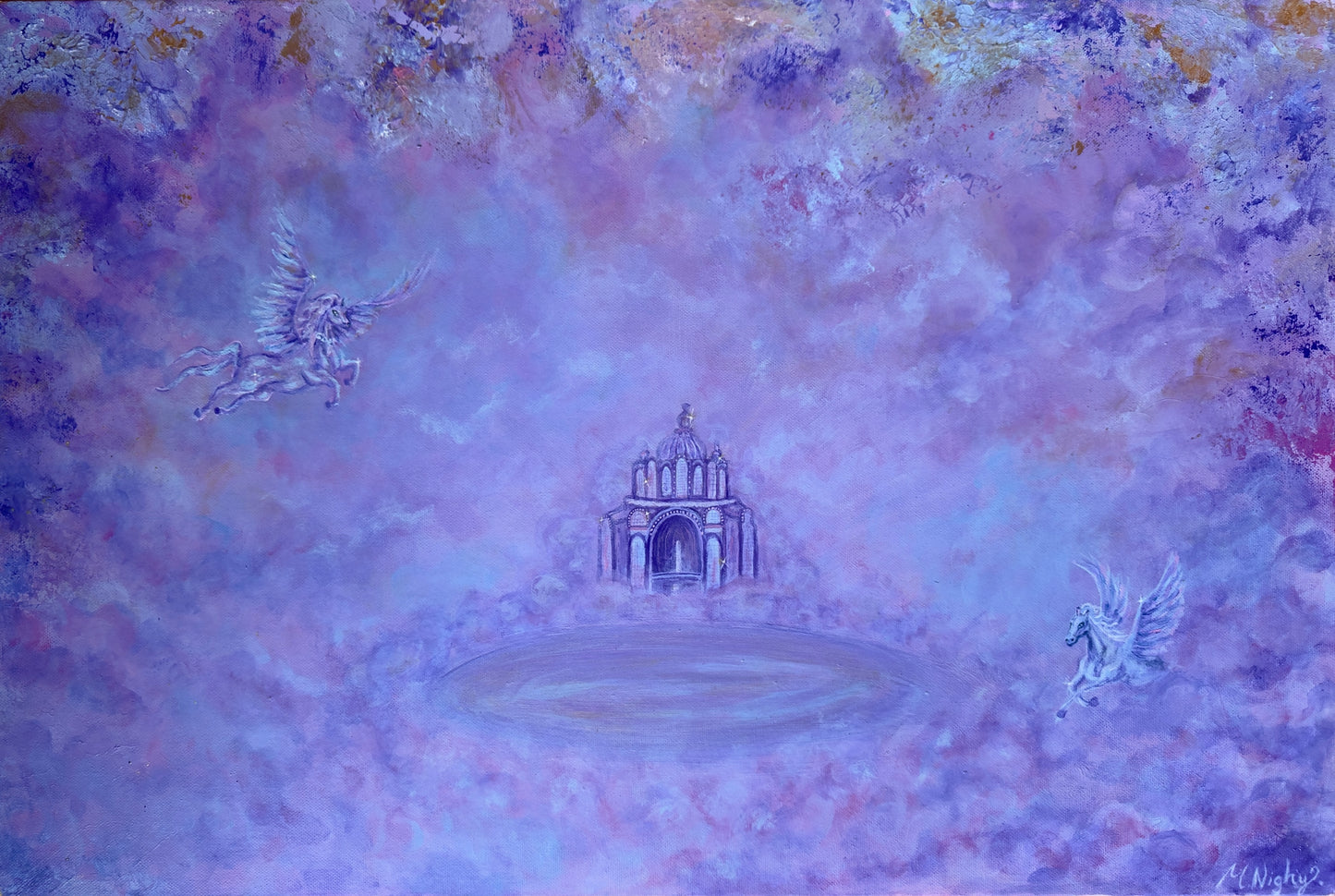 'Pegasus Pavilion' - 20x30 Inch - Original Acrylic Painting