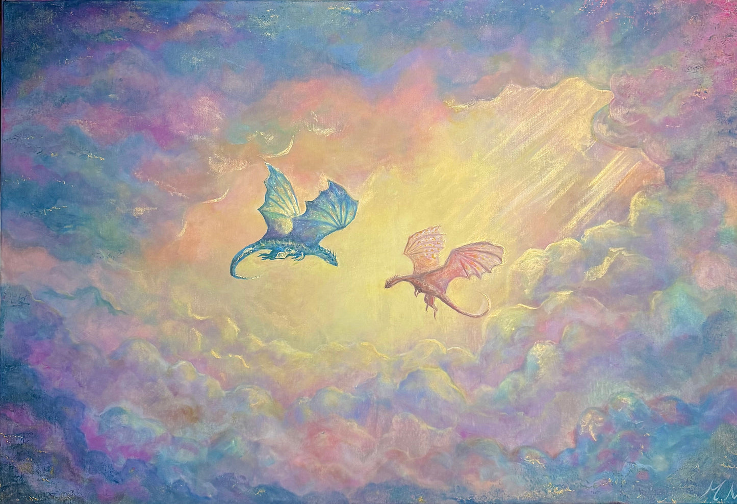 Dreaming of Dragons - 24x36inch Original Painting