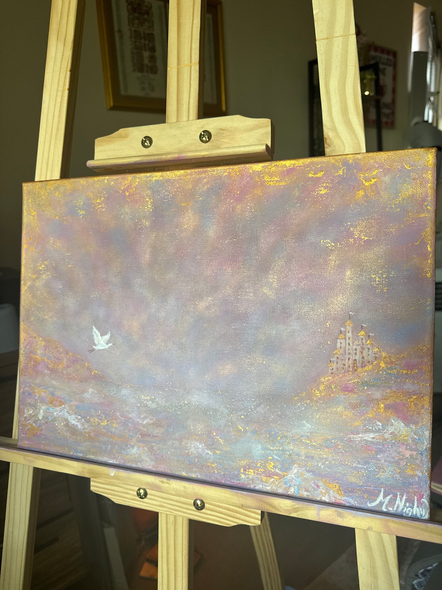 'Beyond The Royal Seas' - 14x18 inch Original Acrylic Painting