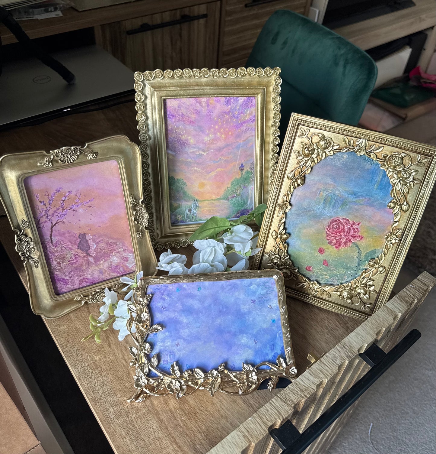 Vintage-Style framed PRINTS - 5x7 Inch - by Molly Nighy