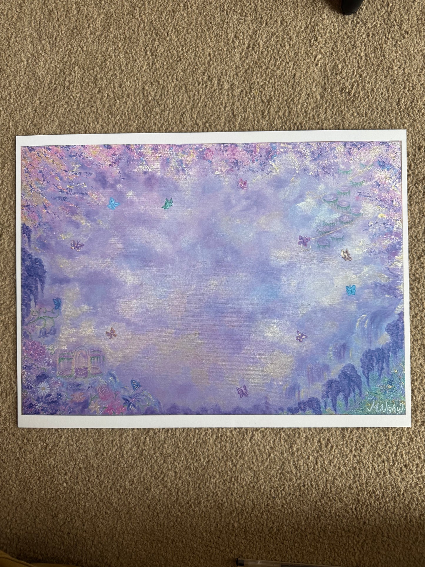 'Waltz of the Butterflies' - PRINT 12x16 Inch - by Molly Nighy