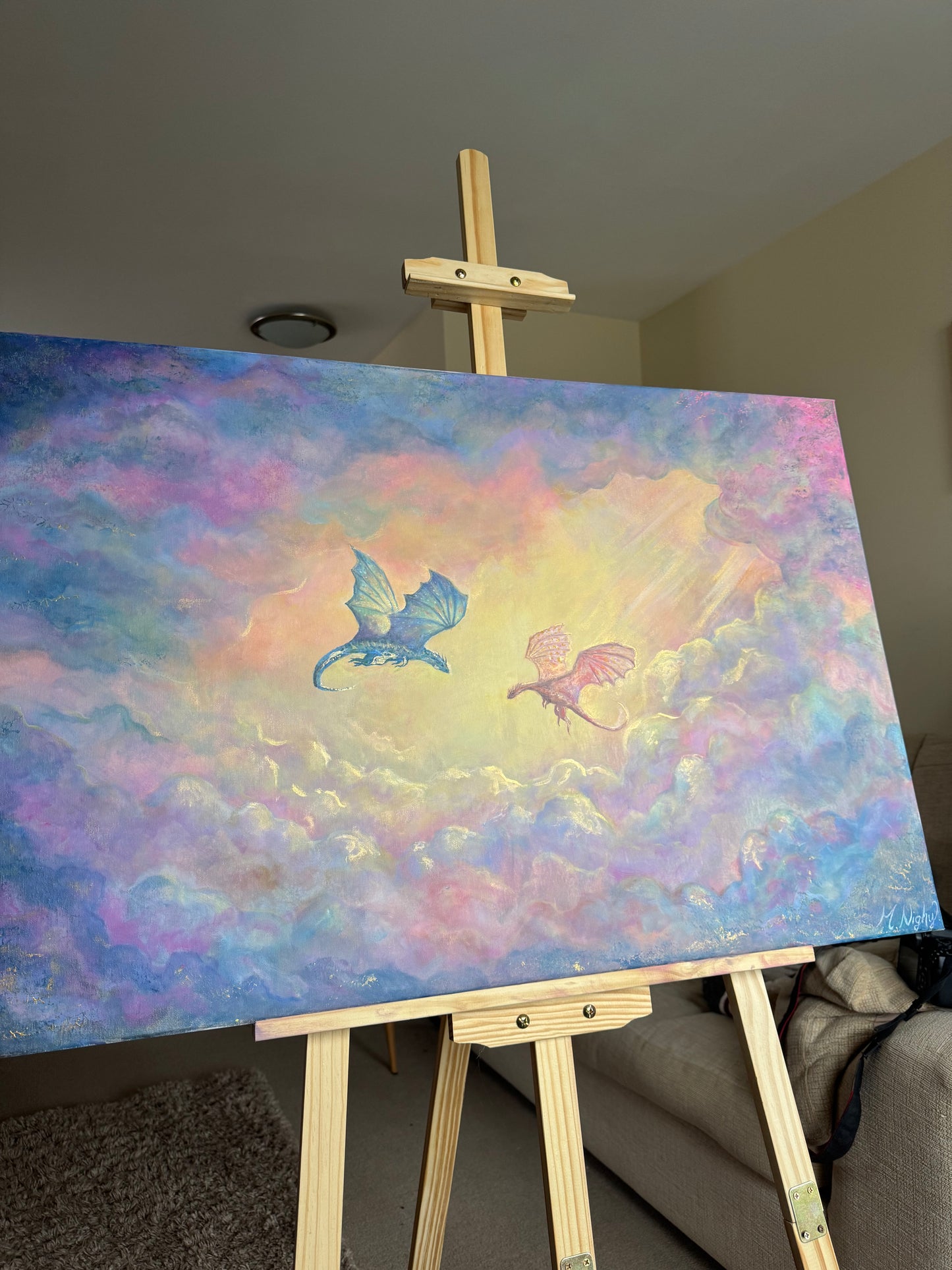 Dreaming of Dragons - 24x36inch Original Painting