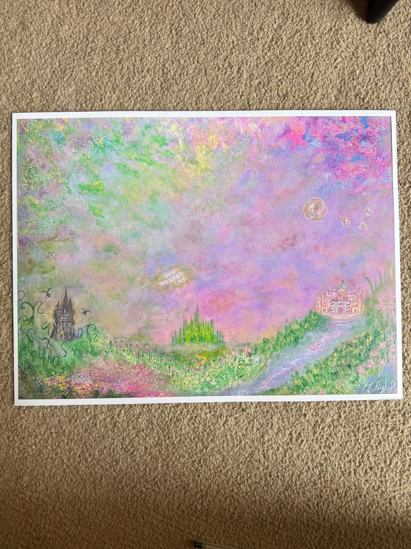 'Our Wizard Lies' PRINT 12x16 Inch - by Molly Nighy