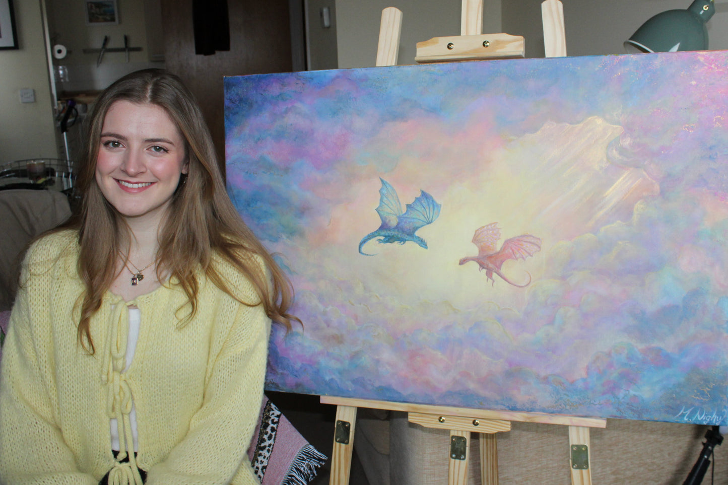 Dreaming of Dragons - 24x36inch Original Painting