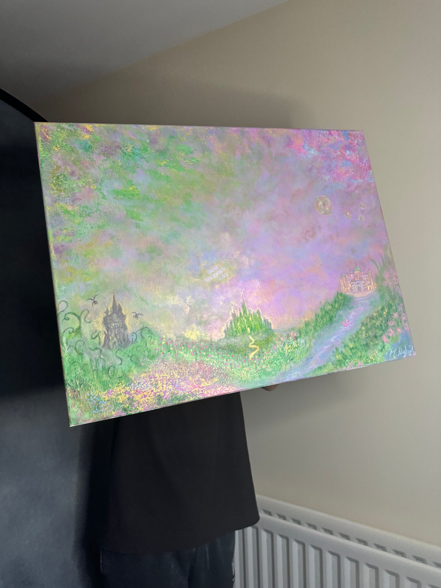 ‘Our Wizard Lies’ Original Acrylic painting 19 x 24 inch