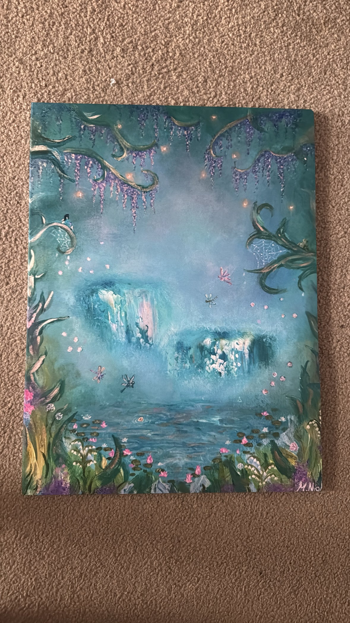'Where Water Whispers' - PRINT 12X16 Inch - by Molly Nighy
