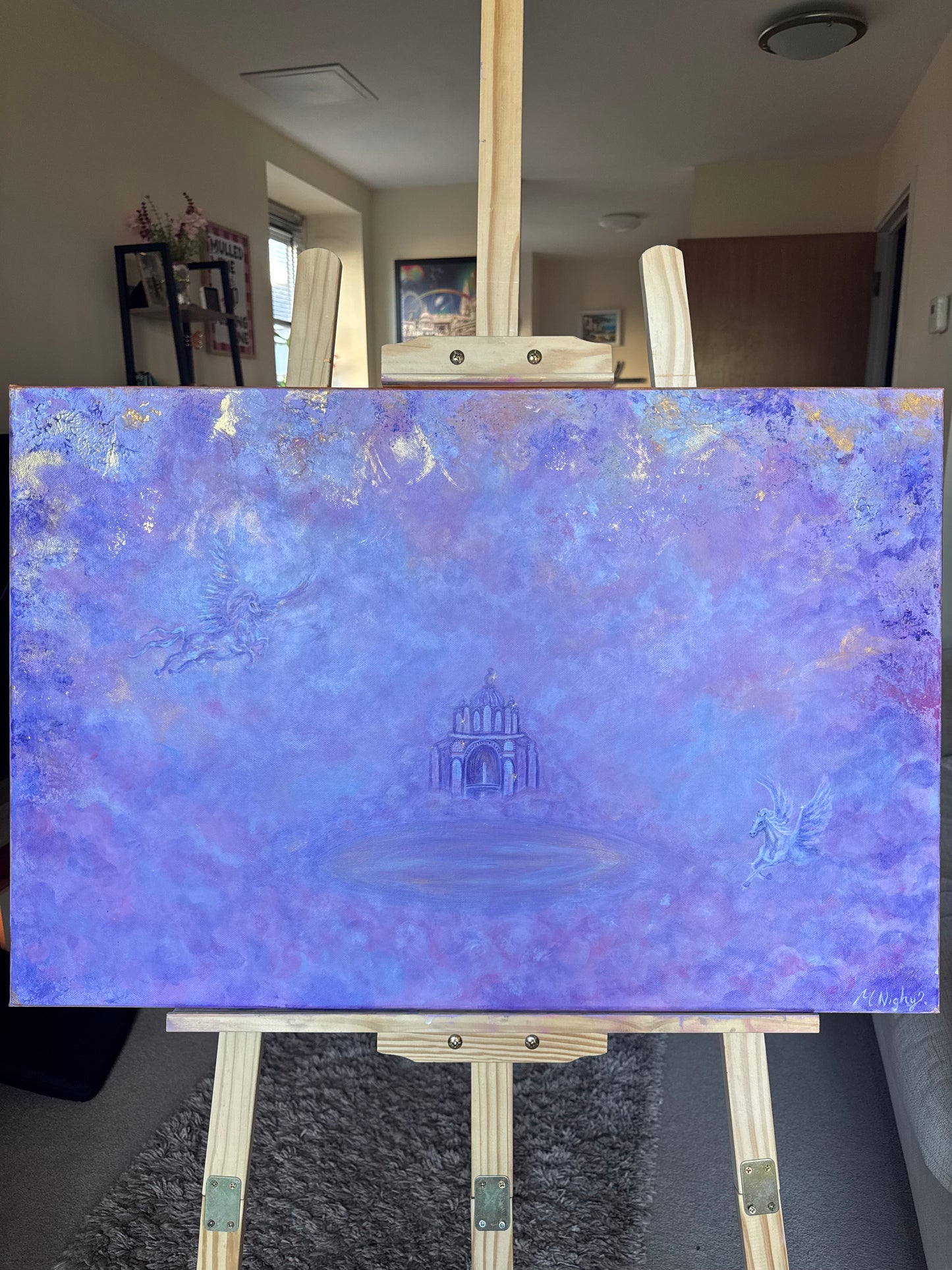 'Pegasus Pavilion' - 20x30 Inch - Original Acrylic Painting