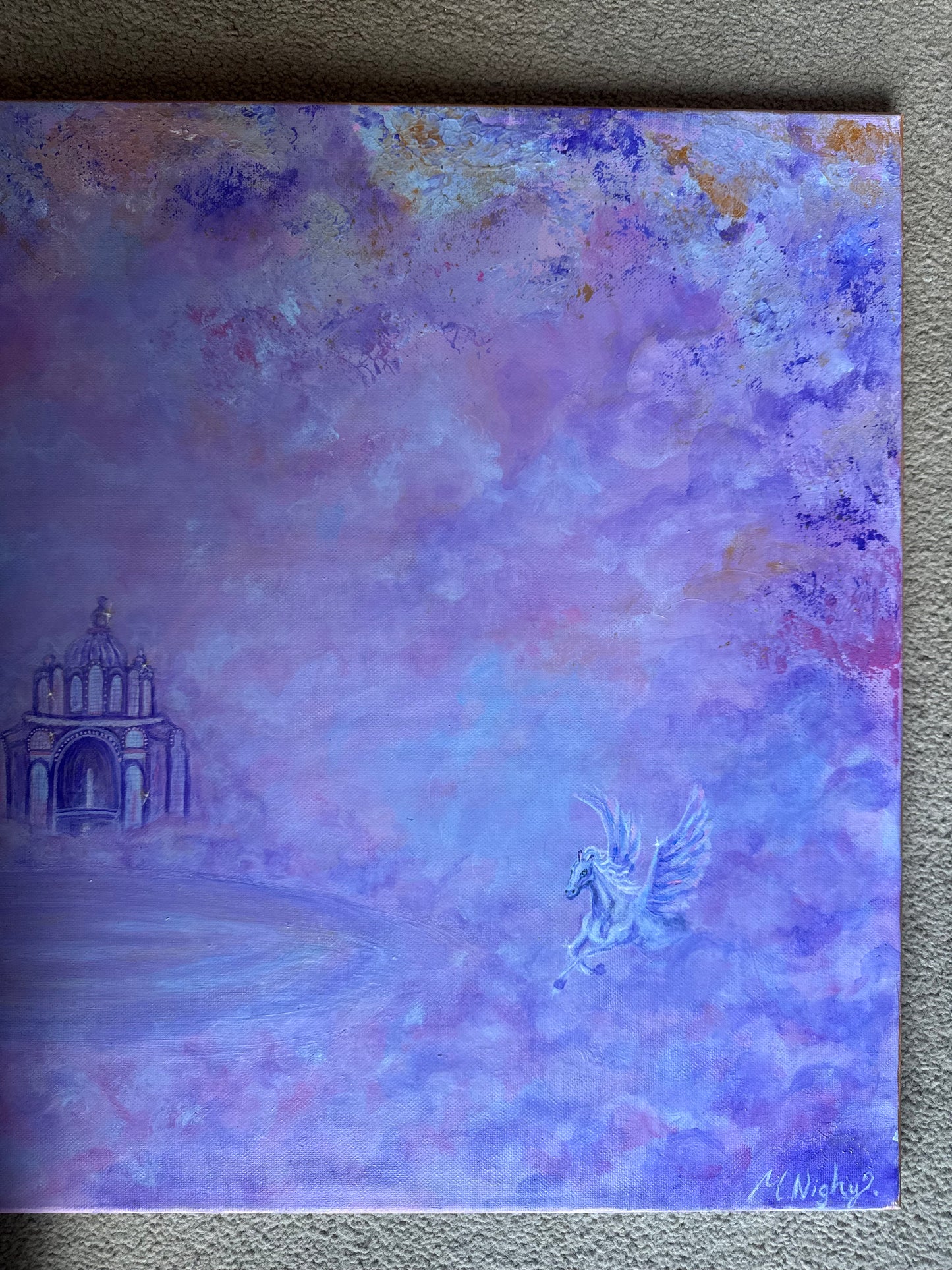 'Pegasus Pavilion' - 20x30 Inch - Original Acrylic Painting