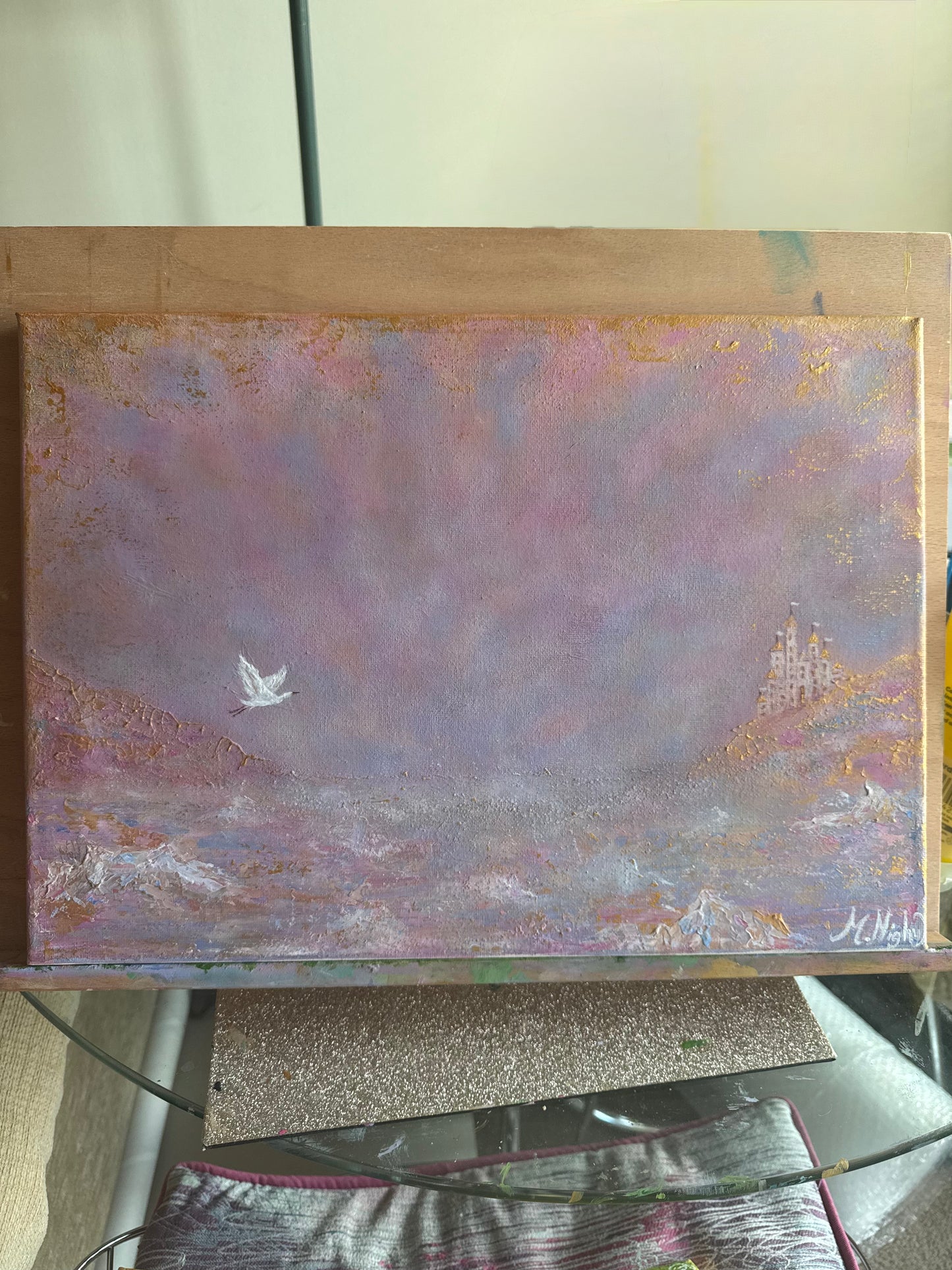 'Beyond The Royal Seas' - 14x18 inch Original Acrylic Painting