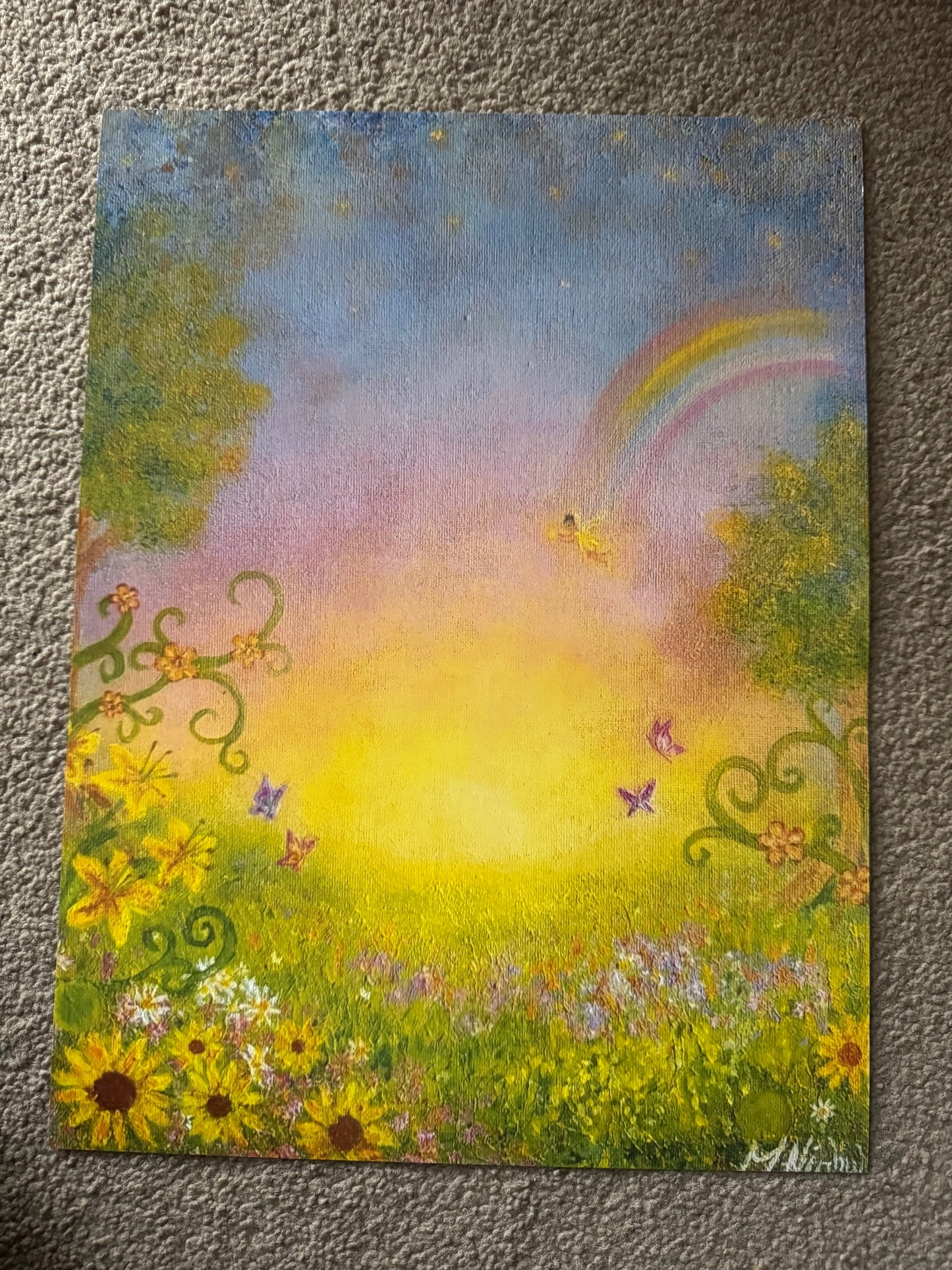 ‘Fields of Light’ 12 x 16 inch PRINT by Molly Nighy