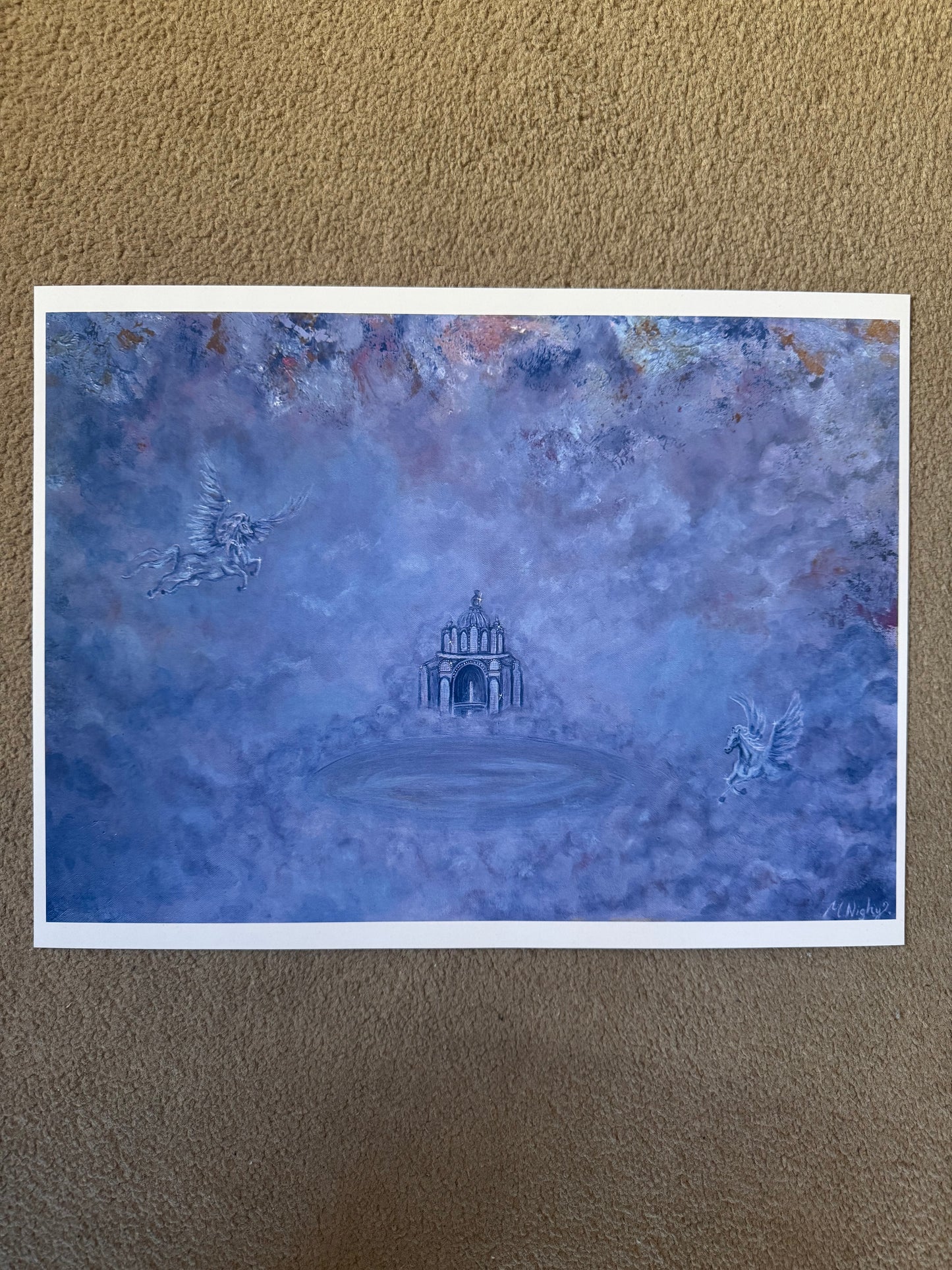 'Pegasus Pavilion' - PRINT 12X16 Inch - by Molly Nighy