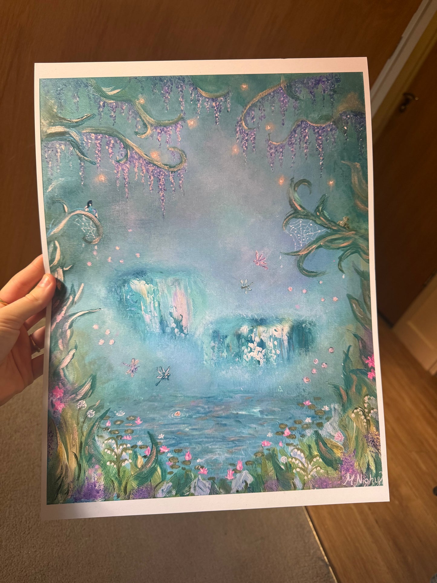 'Where Water Whispers' - PRINT 12X16 Inch - by Molly Nighy