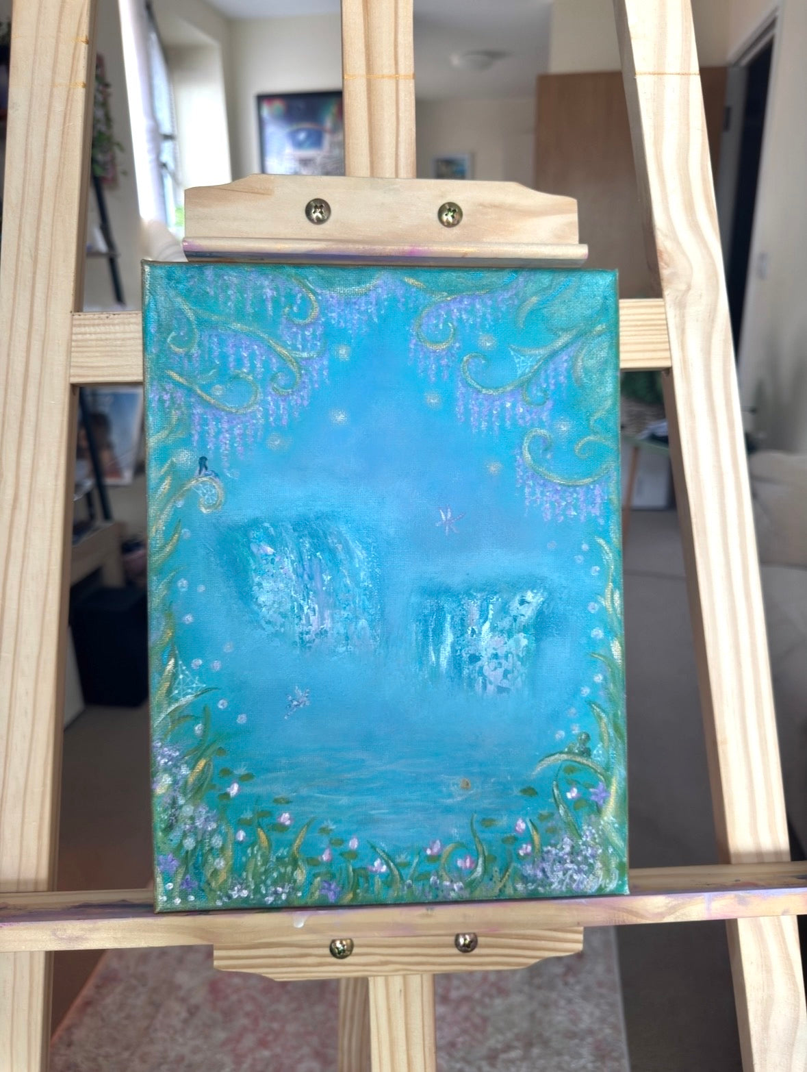 'Where Water Whispers' MINI original painting 9x12 inch