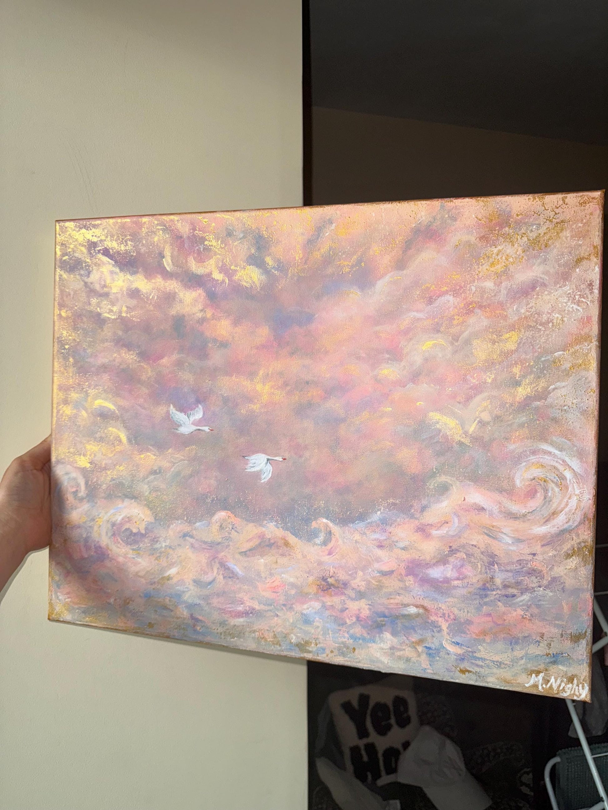 Lovers Flight - Original painting by Molly Nighy