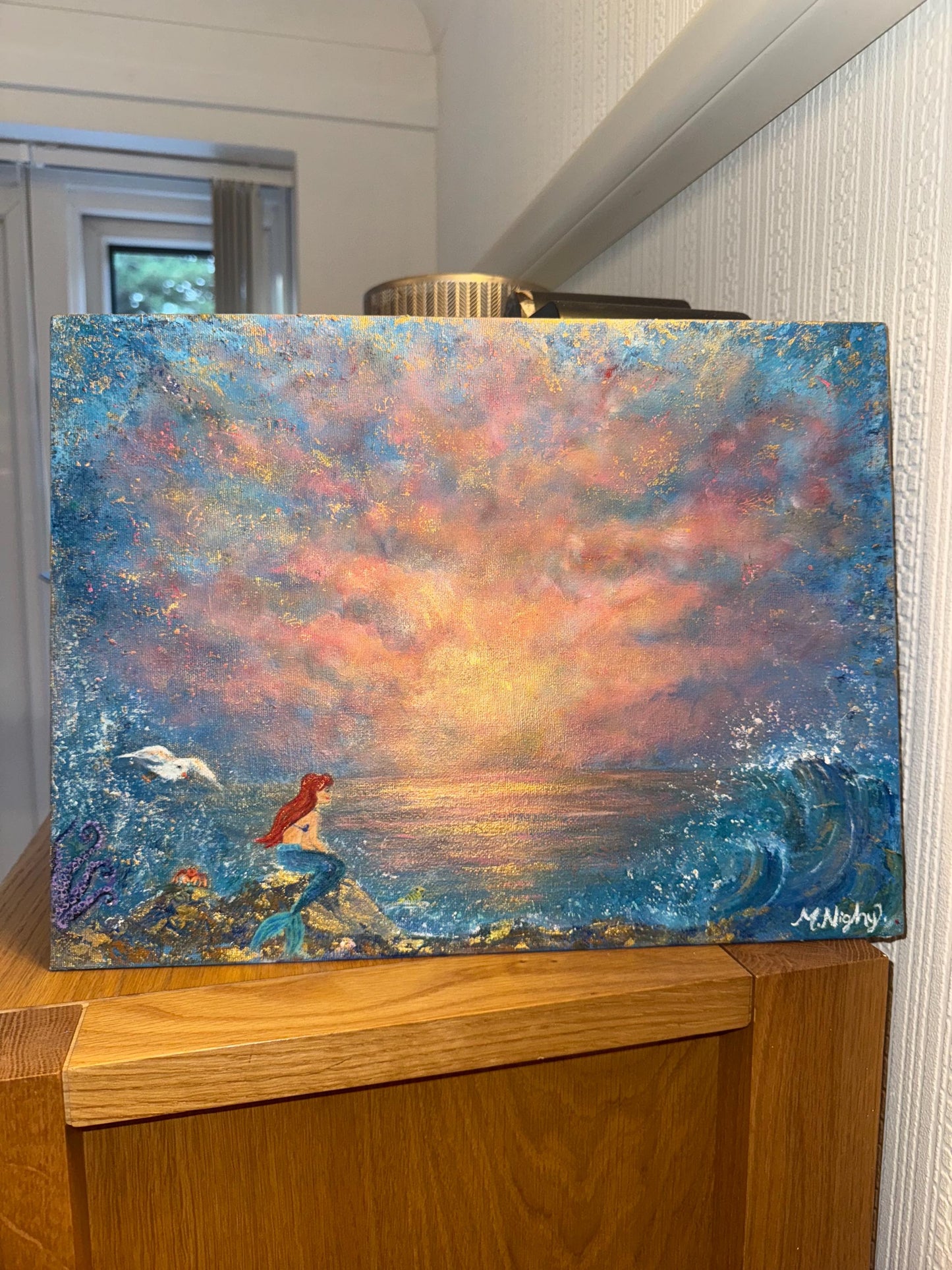 Part Of That World - Original Acrylic painting by Molly Nighy