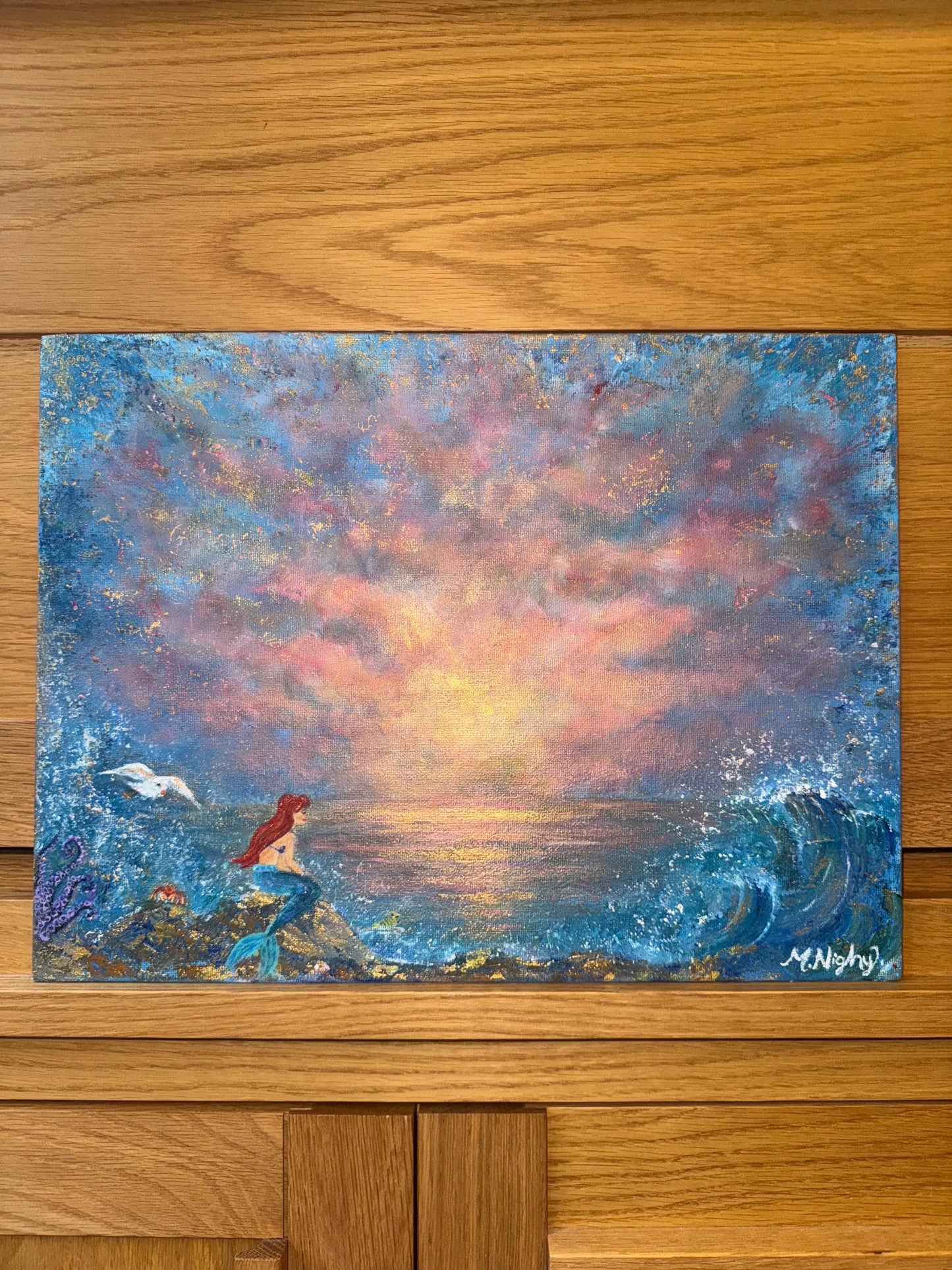 Part Of That World - Original Acrylic painting by Molly Nighy