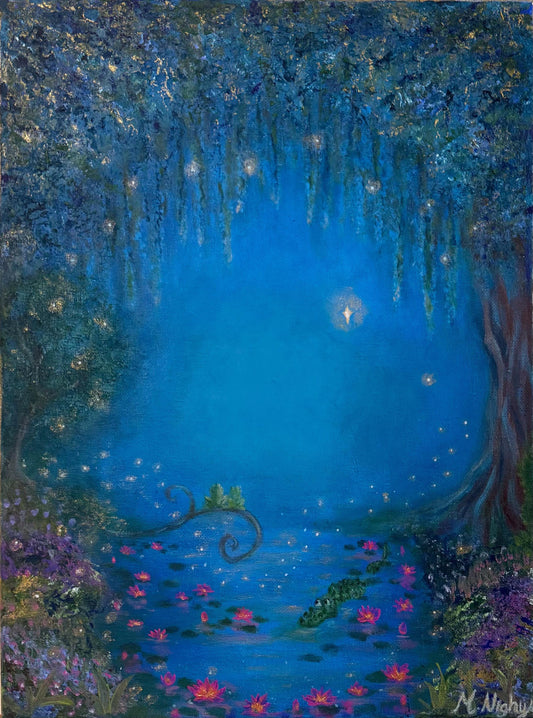 Ma Belle Evangeline - Original Acrylic Painting by Molly Nighy