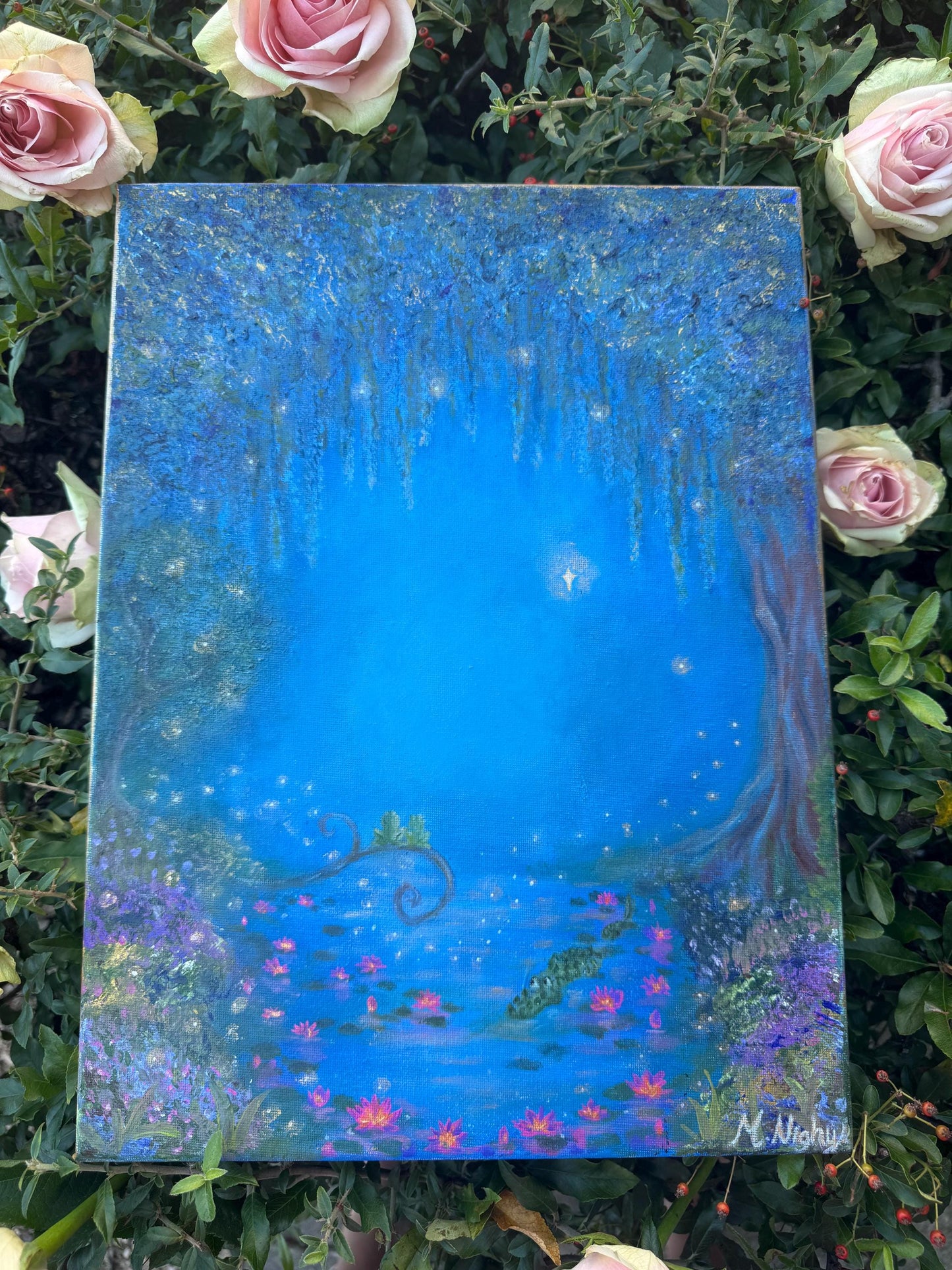 Ma Belle Evangeline - Original Acrylic Painting by Molly Nighy