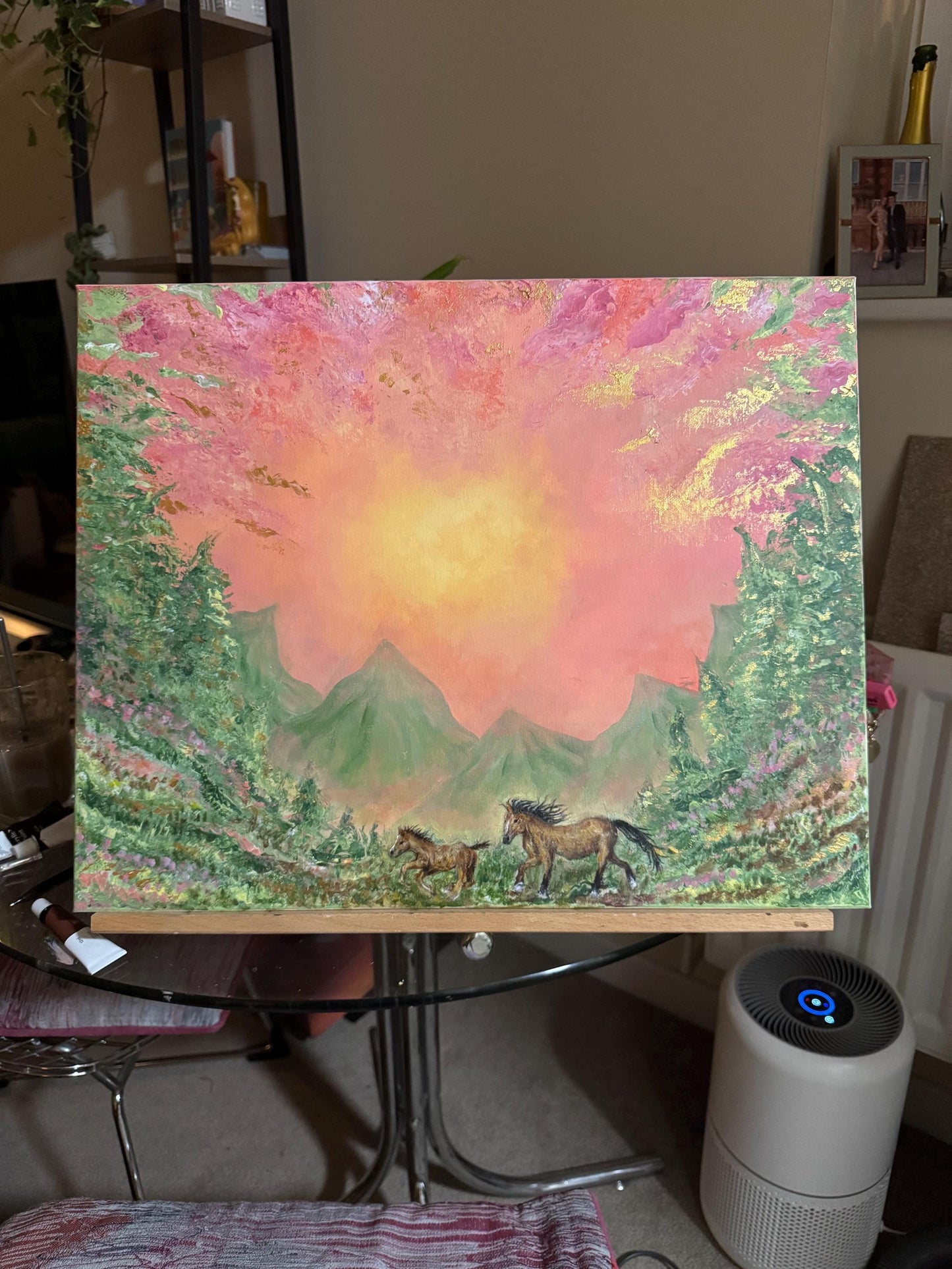 Spirit of the mountains - PRINT of original acrylic painting by Molly Nighy