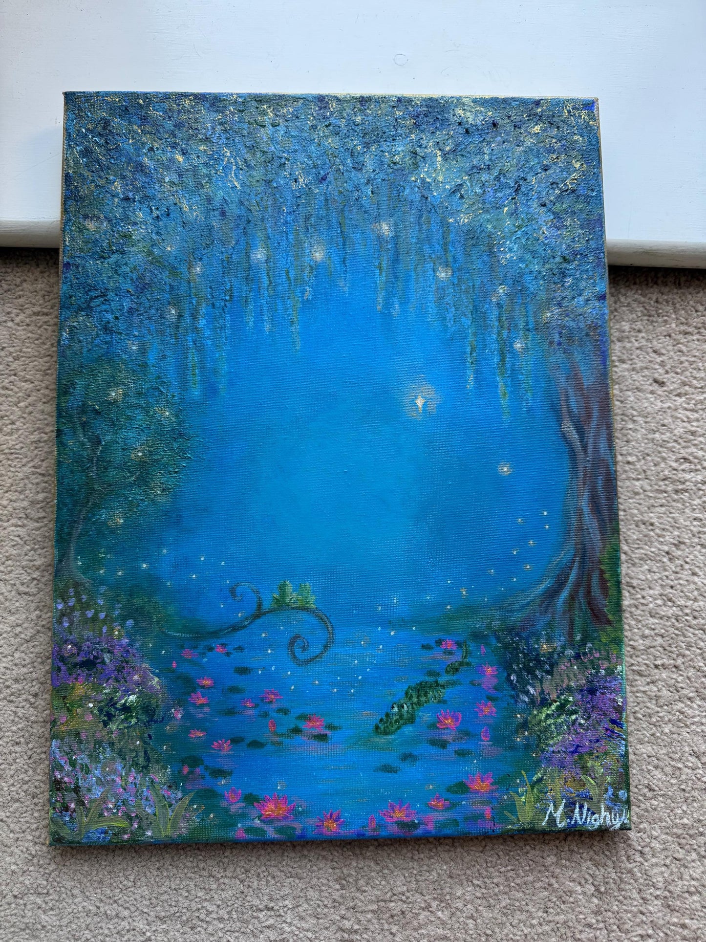 Ma Belle Evangeline - Original Acrylic Painting by Molly Nighy