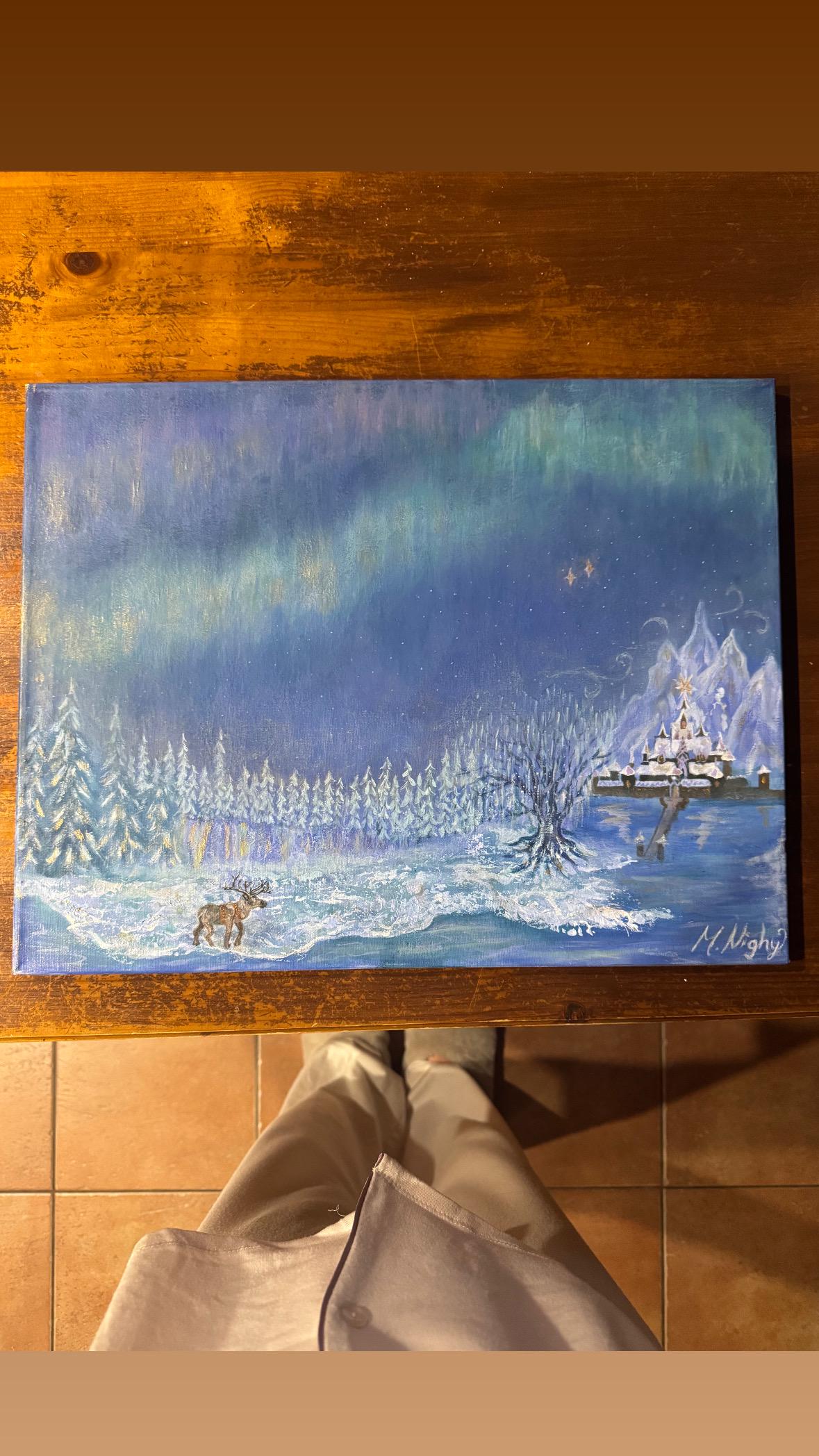 Auroras Over Arendelle - 12x16inch PRINT by Molly Nighy
